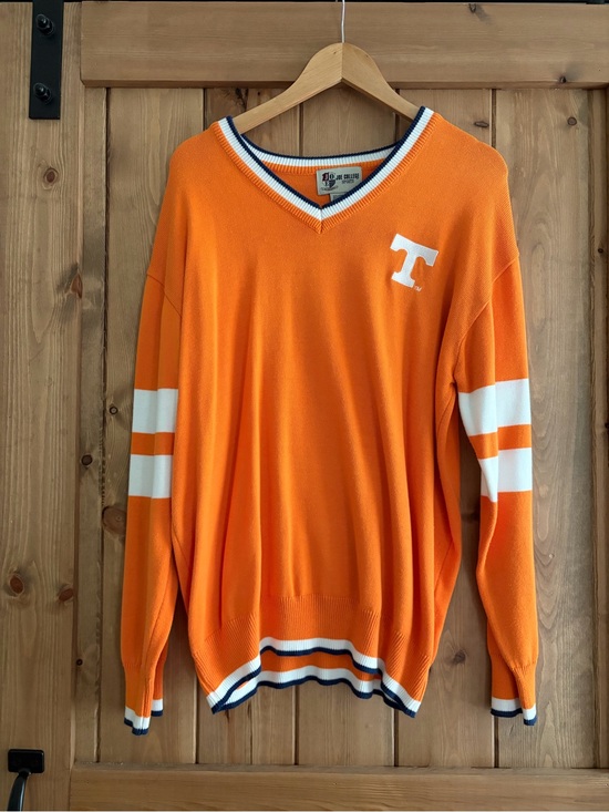 Sweaters - Vintage Tennessee Volunteers Orange V-Neck Sweater